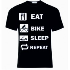 Μπλούζα  T-Shirt Eat Bike Sleep Repeat